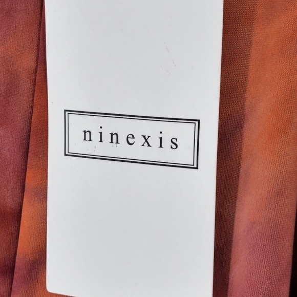 Ninexis Women's Rust Tie Dye Spaghetti Strap V-Neck Maxi Dress - M - Picture 7 of 7